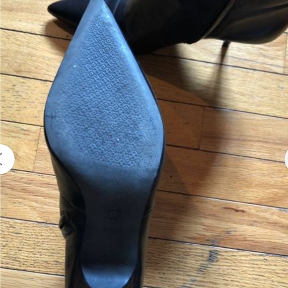 Tori Burch Black Leather Booties - Picture 3 of 4